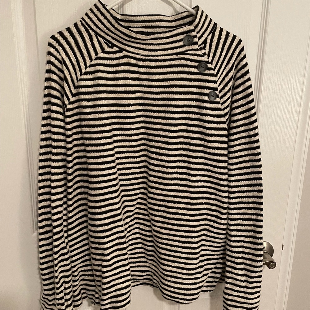 Loft Button Neck Top - image 1